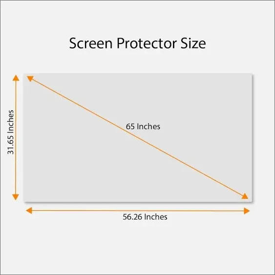 Anti Blue Light Screen Protector for 65 Inches TV