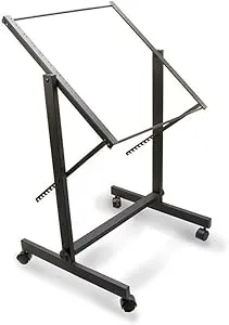 HOSA 11-space Rolling Studio Rack with Adjustable Tilt for 19" Units