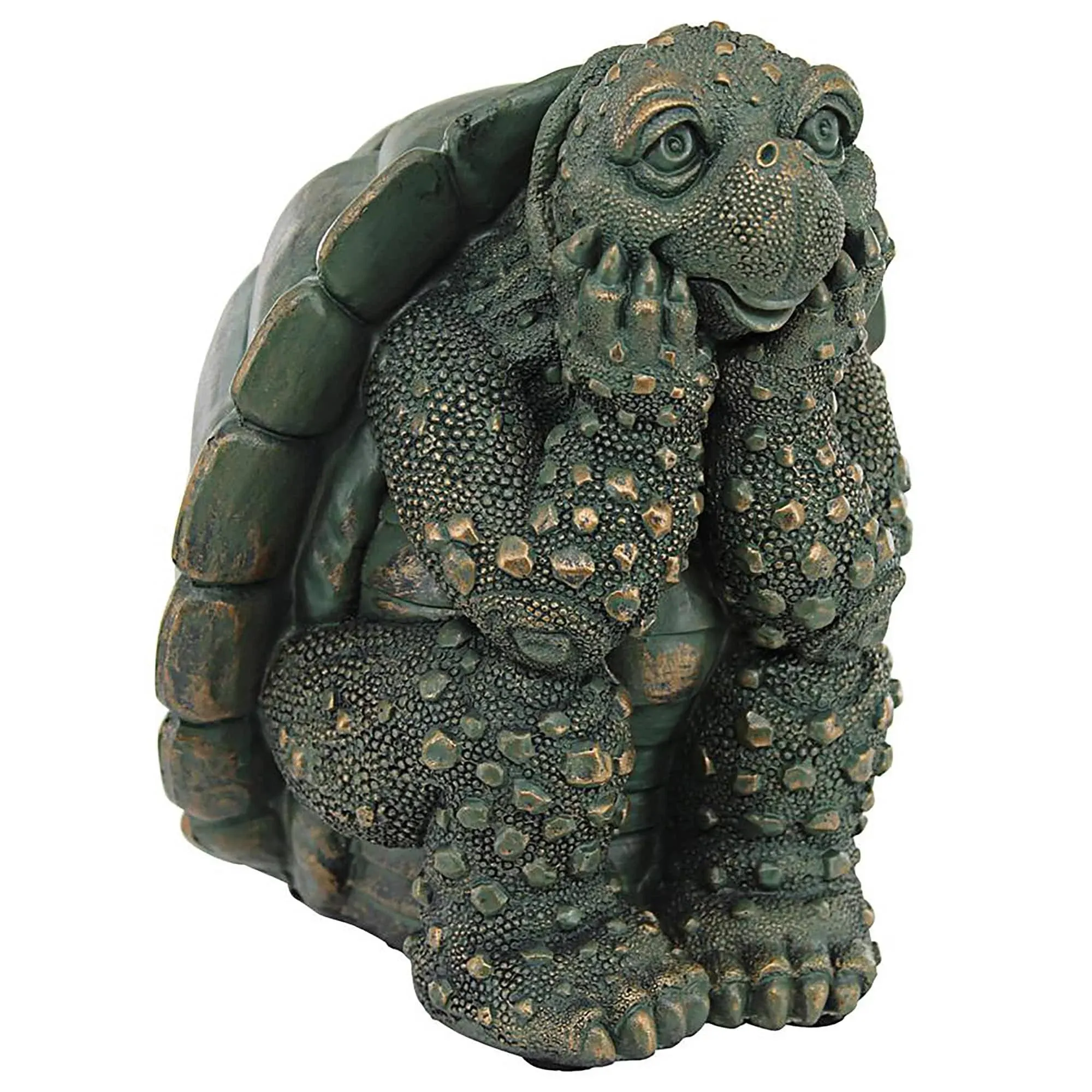 Design Toscano 7.5-in H x 6-in W Multiple Colors/Finishes Turtle Garden Statue | AL20505