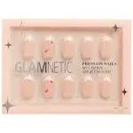 Glamnetic Short Round Press-On Nails Set - Silver Belle