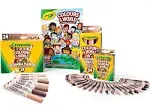 CRAYOLA Colours of The World - Set of 24 Wax Pencils, 24 Felt-Tip Pens, 24 Multicultural Pencils and 1 Album