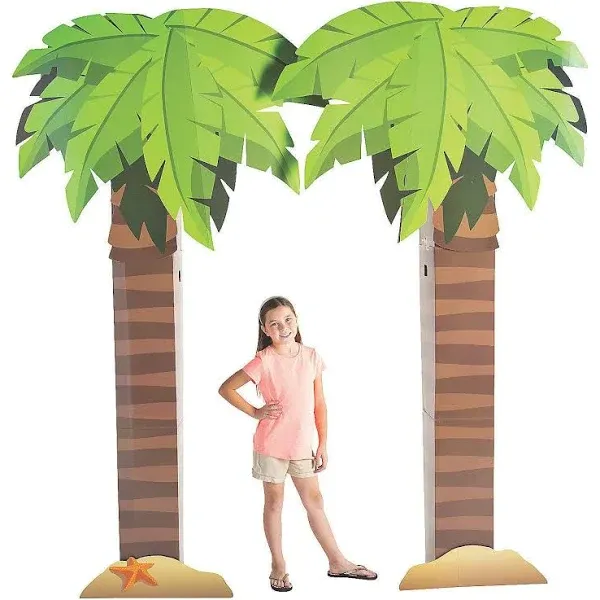 Luau Palm Tree Cardboard Archway - Party Decor - 1 Piece