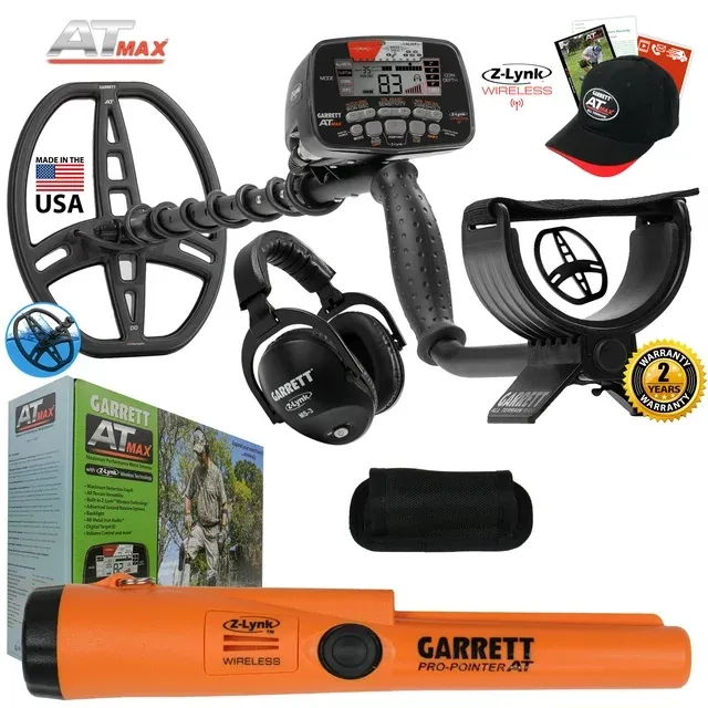 Garrett AT MAX Waterproof Z-Lynk Wireless Metal Detector