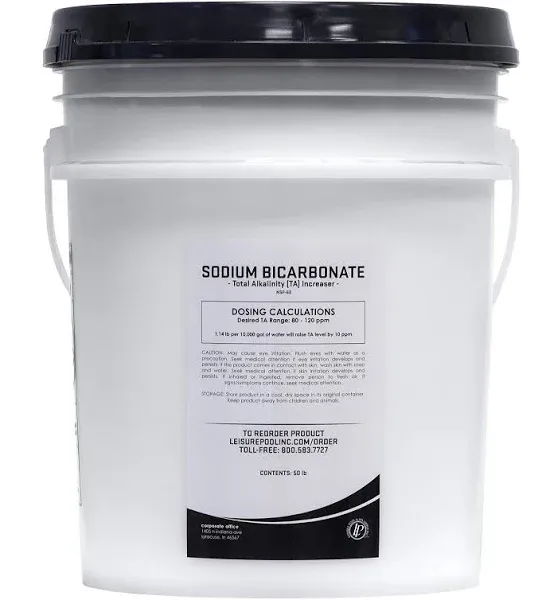 Leisure Pool Total Alkalinity Increaser (Sodium Bicarbonate) | 50 lb. Pails