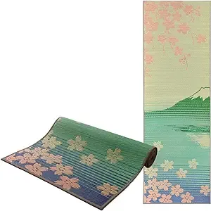 FULI Japanese Tatami Yoga Mat, Igusa Mat, Non Slip Exercise &amp; Fitness Mats, P...