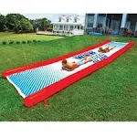 Wow Sports - Super Slide - Giant Inflatable Backyard Slide - Slip n Slide Fun for Adults & Children - Zigzag Sprinkler Design & 2 Mega Sleds - 25ft x 6 ft