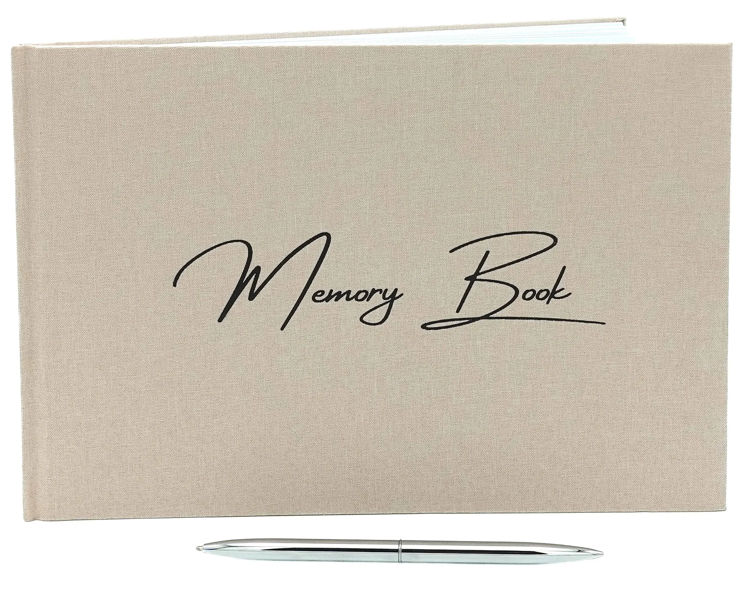 Funeral Guest Book – Celebration of Life Sign in Book Set – Memorial Guest Book