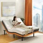 3000 Massaging Adjustable Bed with Wireless Remote Eshine Size: King