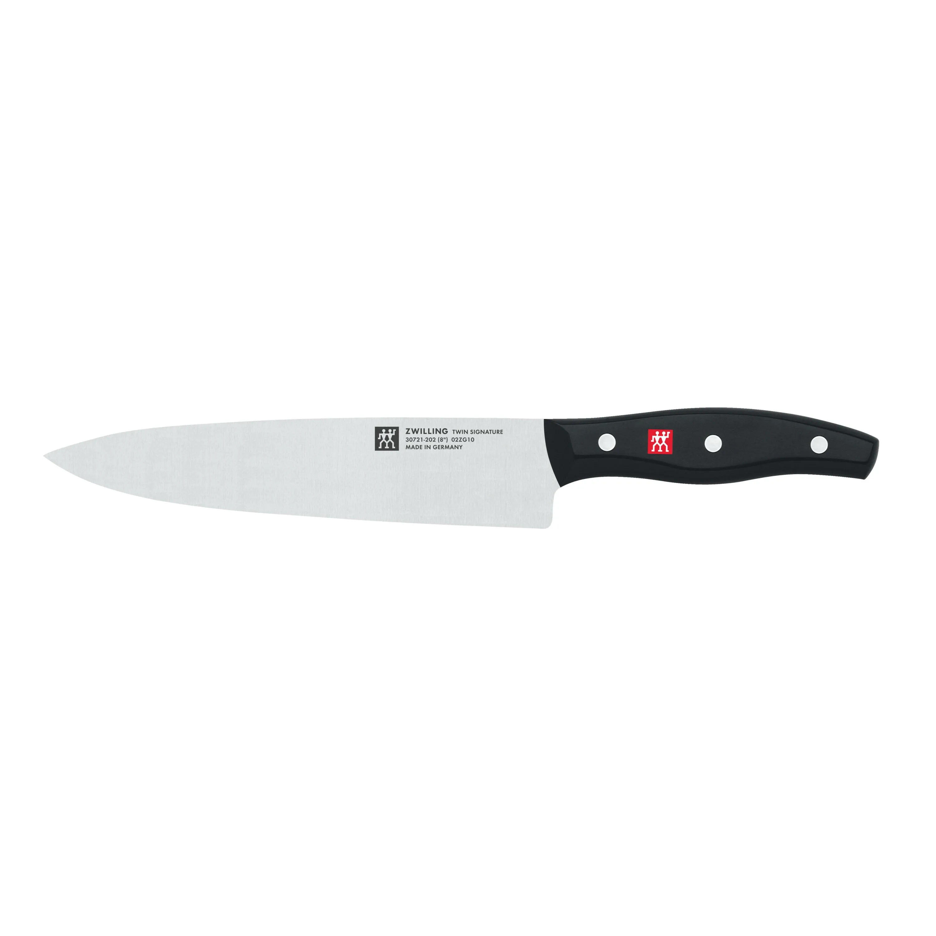 Zwilling J.A. Henckels Twin Signature, Chef Knife, Kitchen Knife, German Knife, 8 Inch, Stainless Steel, Black