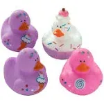 Fun Express 12 Sweet Treat Cupcake Ice Cream Rubber Ducks