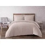 Brooklyn Loom 3-Piece Blush Full/Queen Duvet Cover Set DCS2469BSQ-1800