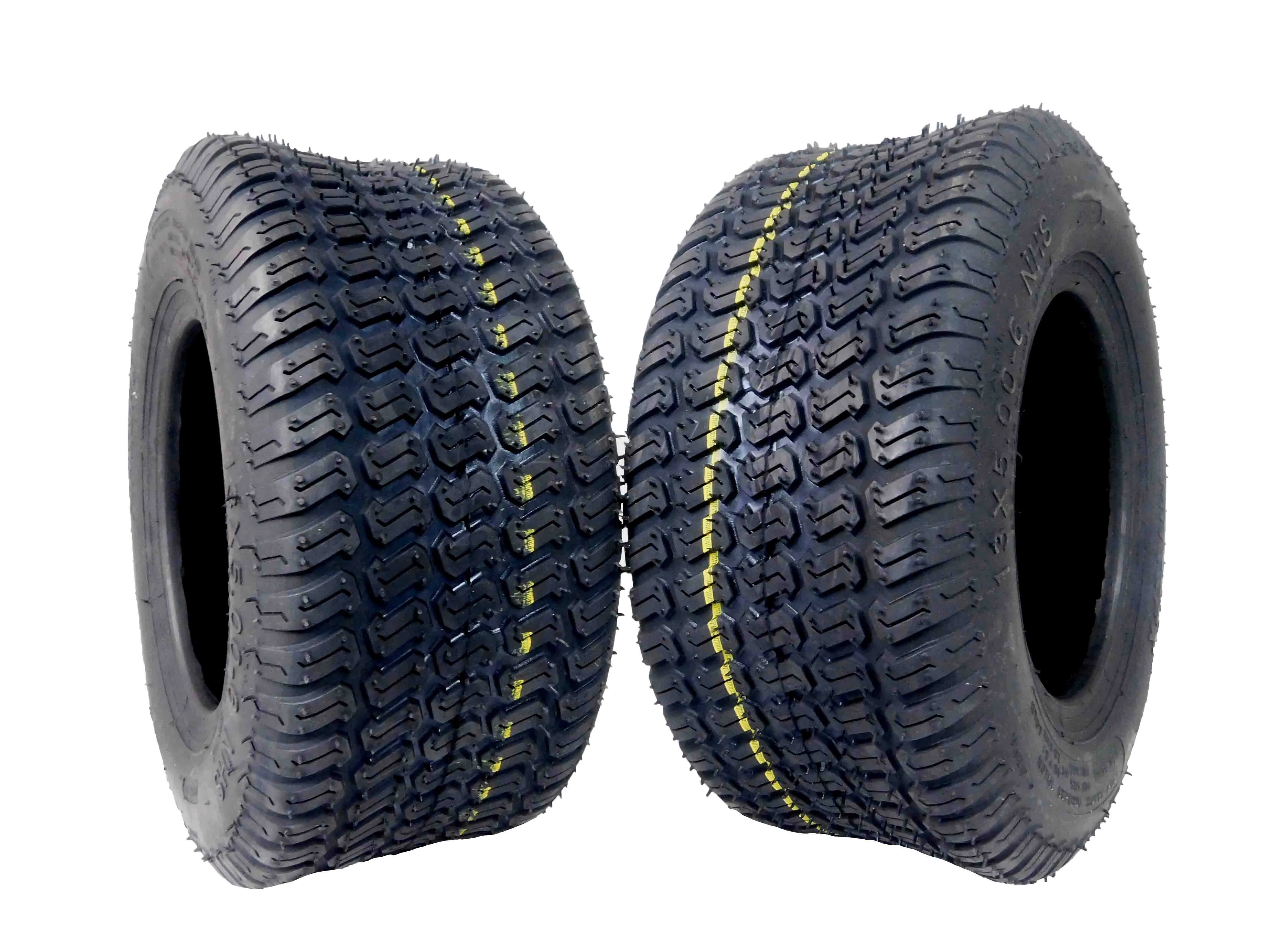 MASSFX 13x5-6 Lawn &amp; Garden, Lawn Mower Tire 4 Ply with 3mm Tread Depth (2 Pack)