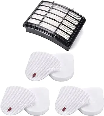 3 Pack Filters for Shark Navigator Lift-Away NV350, NV351, NV352, NV355, NV360, NV370, UV440, UV490, UV540 vacuum- XFF350 XHF350