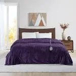 Beautyrest - Heated Microlight to Berber Blanket - Full - Purple