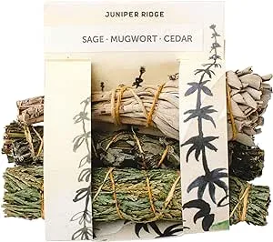 Juniper Ridge Smudge Incense Sticks - Pack of 3 - Sage + Mugwort + Cedar - NEW!