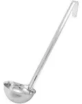 Winco LDIN-6 Stainless Steel One-Piece 6 oz. Ladle