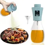 BinMar Olive Oil Sprayer for Cooking, 200ml Glass Olive Oil Sprayer Mister, Cooking Oil Sprayer, Oil Spray Bottle, Canola Oil Sprayer, Air Fryer for Salad