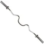 48" Olympic Super Curl Bar W/ Ring Collars