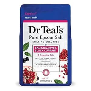 Dr Teal's Pomegranate and Black Currant Soaking Solution Pure Epsom Salt 3 lb