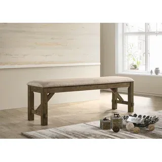 Furnituremaxx Raven Upholstered Dining Bench