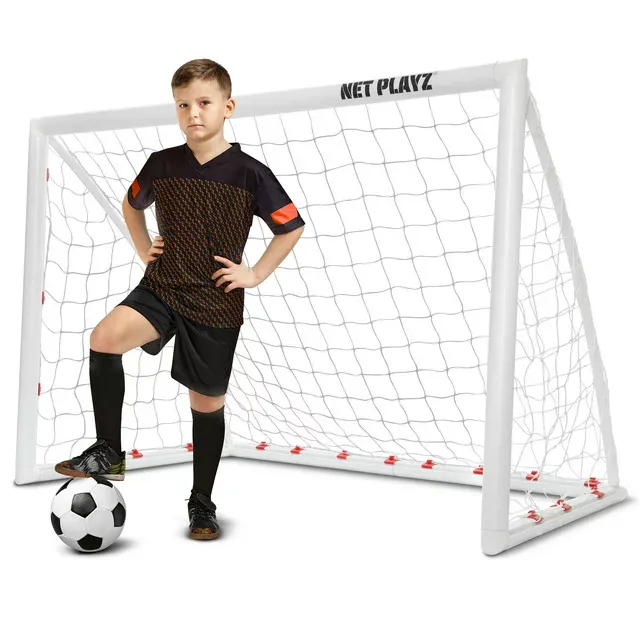 Net Playz 6-Foot Backyard Soccer Goal, White