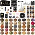 Wiccan Supplies and Tools for Protection, 127Pack Witchcraft Supplies Witchy Gif