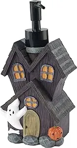 Avanti Linens - Soap Dispener/Lotion Pump, Guest Bathroom Essentials, Spooky House Inspired Bath Decor (Halloween Collection)