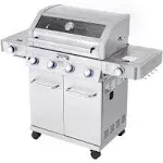 Monument Grills Clearview Lid 4-Burner Propane Gas Grill