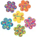 Fun Express Do It Yourself Foam Mosaic Flower Kit -24 - Crafts for Kids