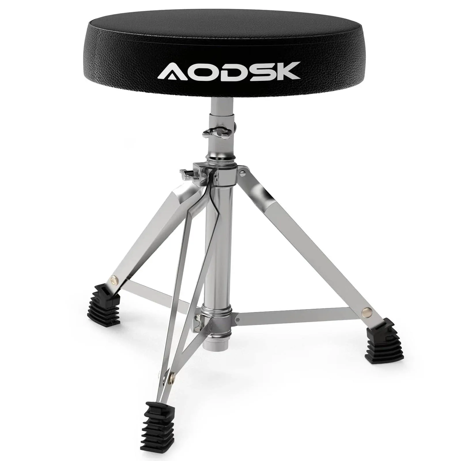 AODSK Drum Throne, Padded Foldable Seat Chair for Kids, Adults, Drummers - Black