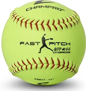 CHAMPRO 11  Unaffiliated Practice Fastpitch Softballs  Durahide Cover  12 Pack