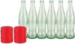 Bottles Ring Toss Game for Adults - 30 Pc Bottle Red, Clear 