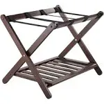 Winsome Wood Reese Luggage Rack with Shelf