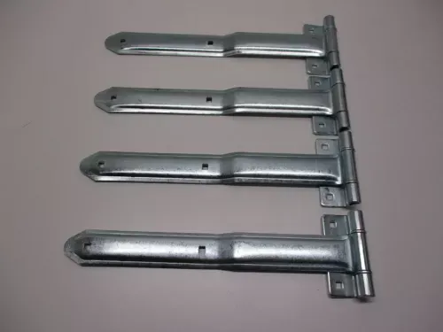 (4) Cargo Utility Trailer RV Door 16&#034; Strap Hinges / Offset Bent Hinges