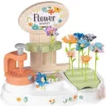 SMOBY: Flower Market - Kids DIY 100 Piece Set, Build Your Own Fabric Flower Bouquets, Arts & Crafts For Ages 3+