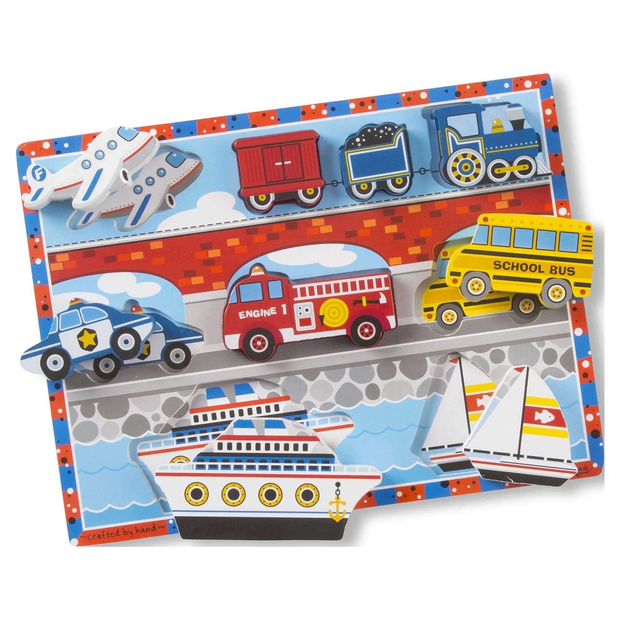 Melissa & Doug Chunky Puzzle Vehicles