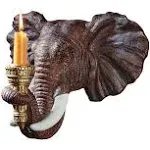 Elephant Sculptural Wall Candle Sconces