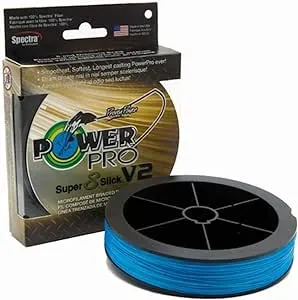 PowerPro Super 8 Slick V2 - 1500 yd. Spool - 50 lb - Blue