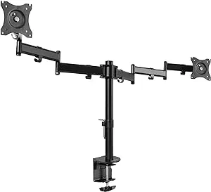 VIVO Dual Ultra Wide 13 to 38 inch Computer Monitor Mount, Fully Adjustable VESA Stand for 2 Wide Screens, STAND-V038M