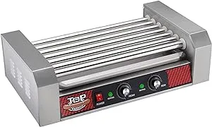 Hotdog Roller Cover – Tempered Glass Grill Guard Fits 7-Roller Hot Dog Cooker Machines – Concession Stand Supplies by Great Northern Popcorn