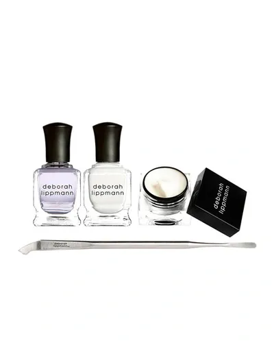 Deborah Lippmann Cuticle Lab | Cuticle Oil, Remover and Pusher with Repair Cream | No Soaking, No Peeling, No Nipping | 4-Piece Set