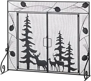 WOODLAND FOREST FIREPLACE SCREEN