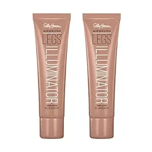 Sally Hansen Airbrush Legs® Illuminator™, Leg Makeup, Nude Glow, Easy Application, Flawless Looking Legs, Rollerball Applicator