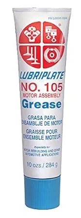 Lubriplate, No. 105 Mtr/asm, L0034-094, White Motor Assembly Grease, Ctn 36 10 oz ...