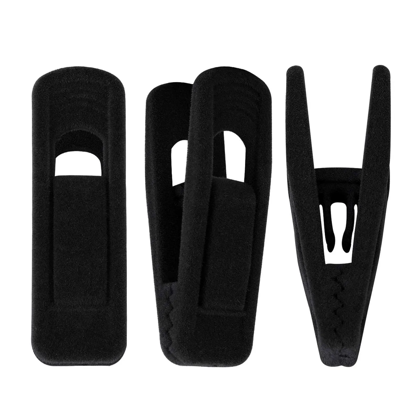 Trgowaul Velvet Hangers Clips, Pants Hangers Velvet Clips, Strong Finger Clips Perfect for Thin Velvet Hangers (60pc, Black)