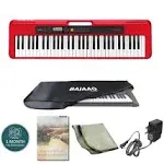 Casio Casiotone CT-S200 61-key Portable Arranger Keyboard - Red