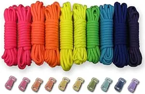 Paracord Kit - Neon Crafting Set DIY Craft Kit Combo 100 ft Paracord 10 Buckles