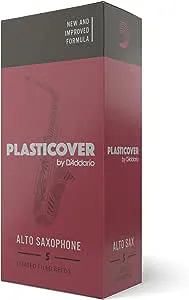 D'Addario Woodwinds Rico Plasticover Alto Sax Reeds, Strength 2.5, 5-pack - RRP05ASX250