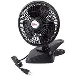 TN TONNY Convertible 6-Inch Desk & Clip on Fan Two Quiet Speeds, Household Table Clip on Fans AC Personal Fans with 6 Feet Cord, Ideal for The Home, Office, Dorm, Black