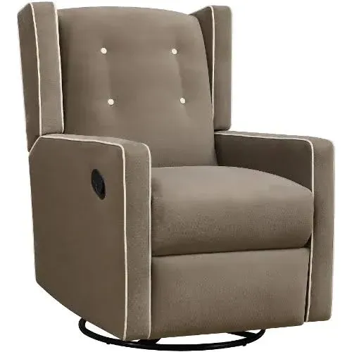 Mariella Baby Relax Mocha Swivel Glider Recliner Chair